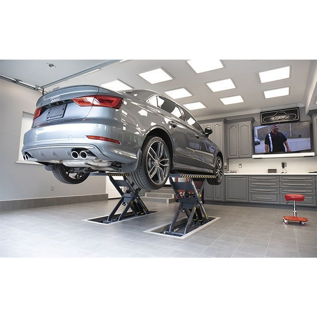 BendPak MDS-6LPF 6,000-lb Flush-Mount Mid-Rise Scissor Lift - Zero-Footprint In-Ground