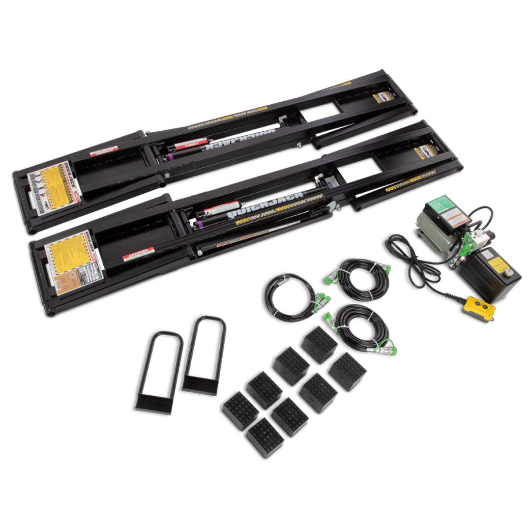 QuickJack 8000TL 8,000-lb Portable Car Lift - SUV/Truck Powerhouse 110V Bundle