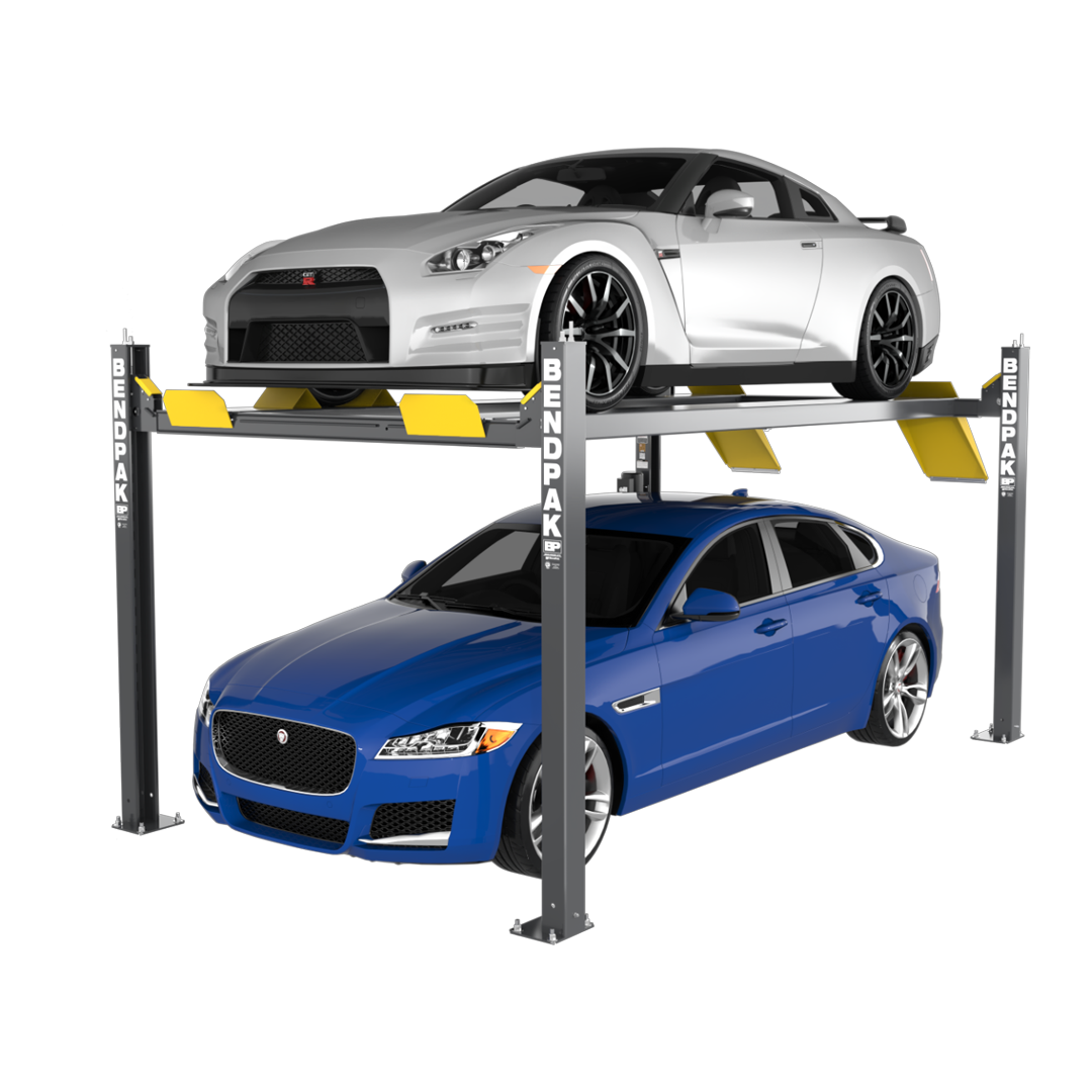 BendPak HD-9EWT 9,000-lb Extra-Wide High-Rise Four-Post Lift - 82" Rise Heavy-Duty