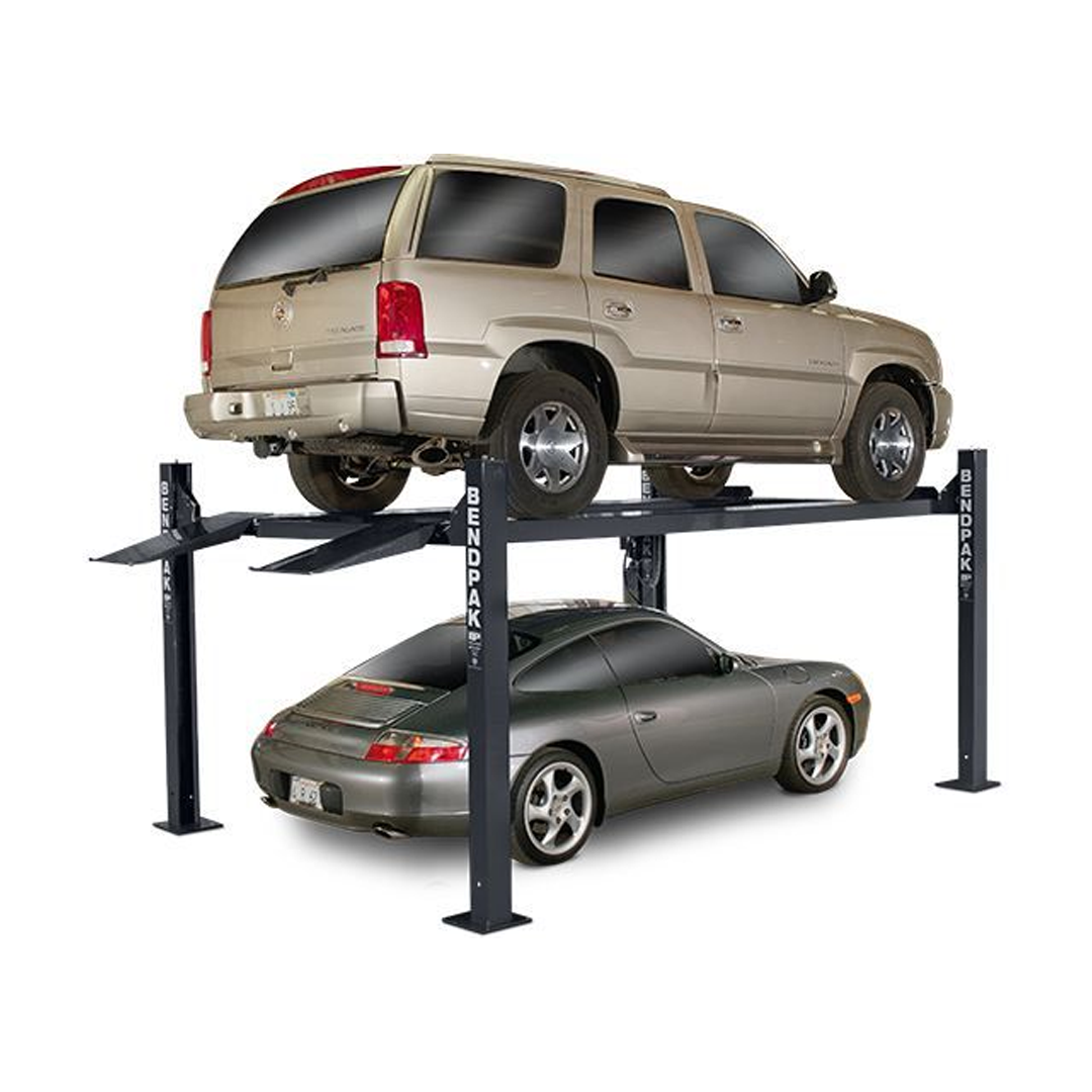 BendPak HD-7W 7,000-lb Wide Four-Post Lift - Tall Rise Short Runway Heavy-Duty Parking