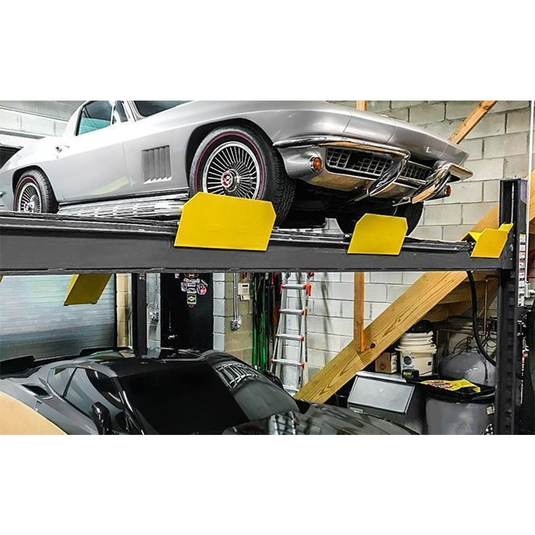 BendPak HD-9SW Dual-Wide 9,000-lb Four-Post Parking Lift - Genuine Heavy-Duty Stack Parking for Four Vehicles