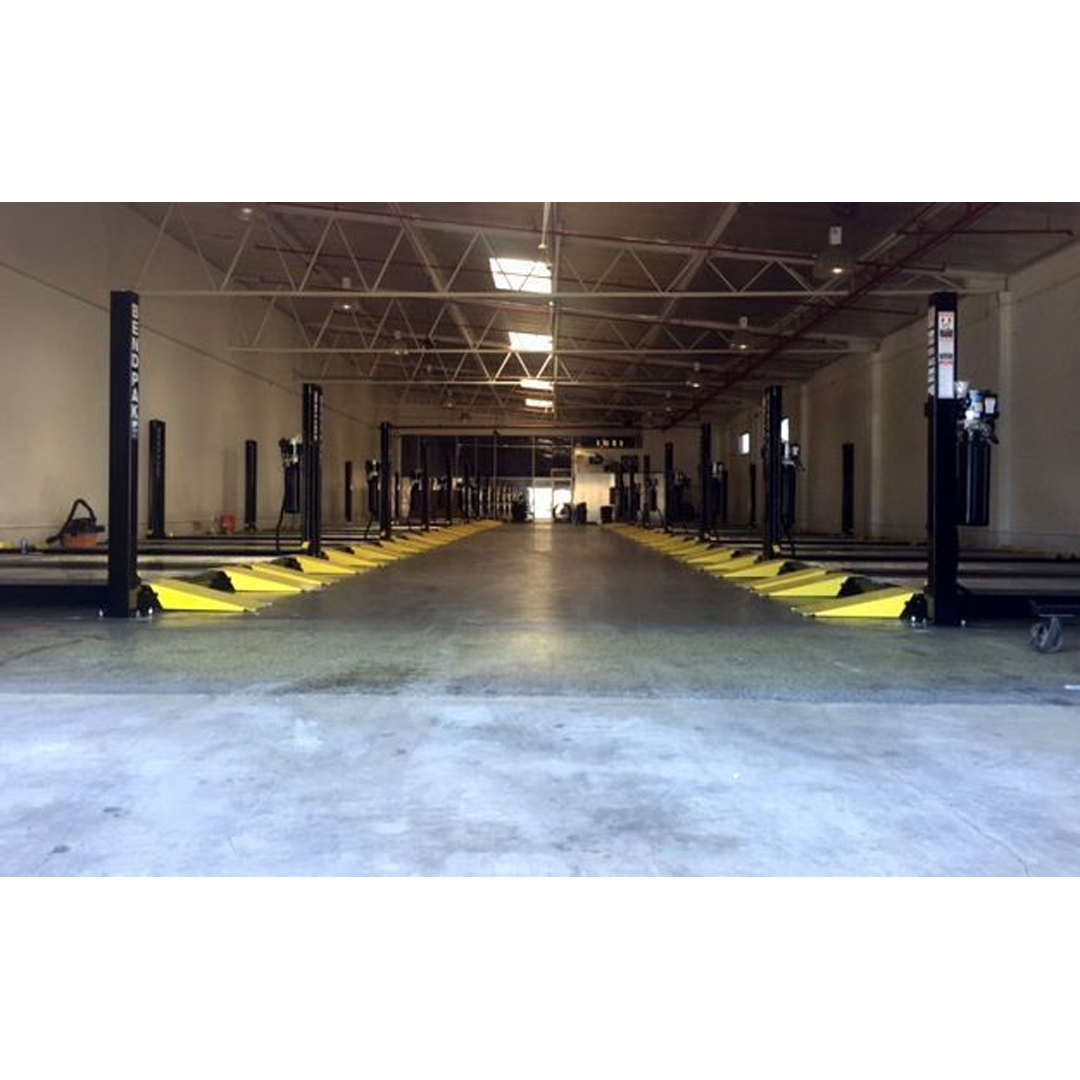 BendPak HD-9XL 9,000-lb Extended Four-Post Lift - Genuine Long Runway for Heavy Vehicles