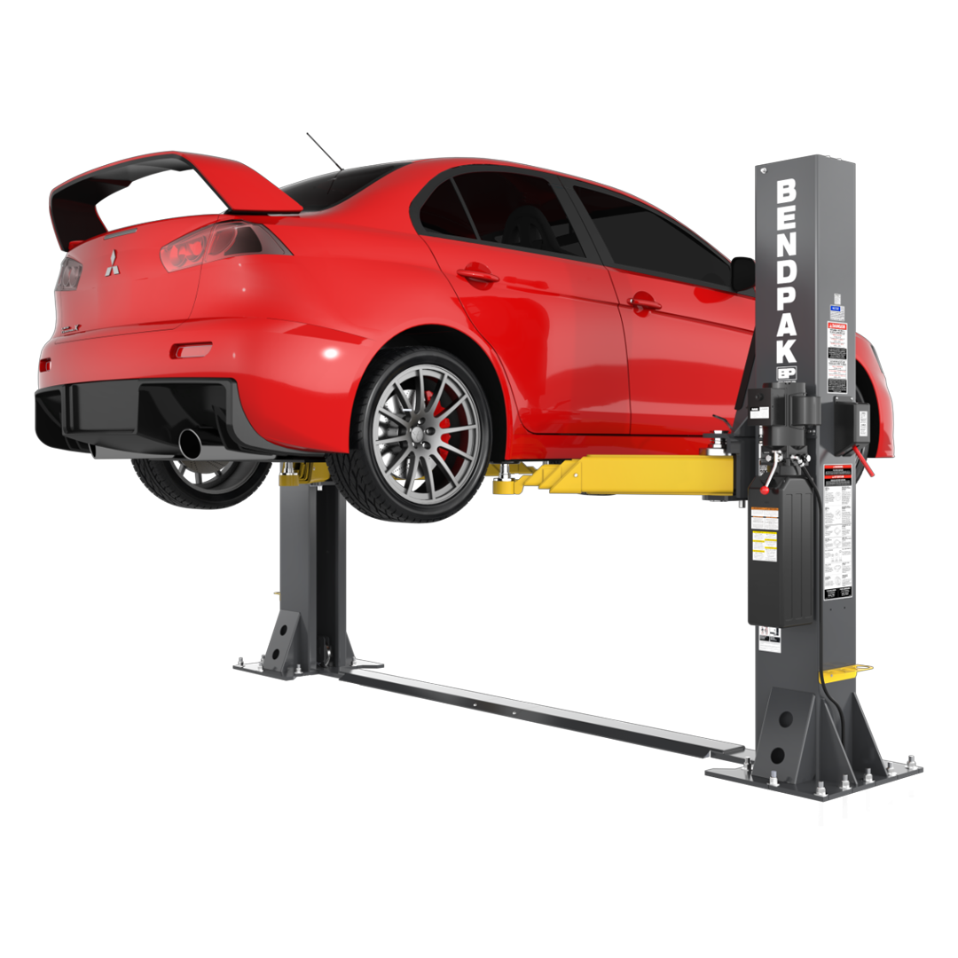 BendPak 10AP-SRT 10,000-lb Short-Rise Two-Post Lift - Floorplate Tire & Detailing Pro