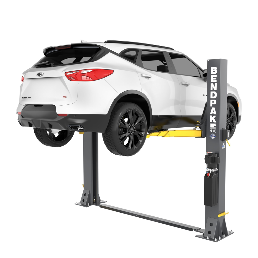 BendPak 9APF 9,000-lb Open-Top Two-Post Lift - Floorplate Low-Ceiling ALI Certified