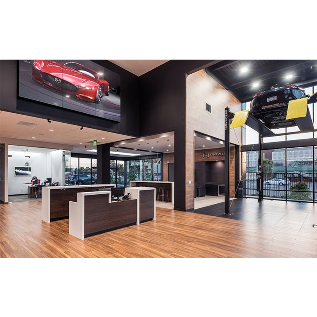 BendPak HD-7PXW 7,000-lb Super-Tall Four-Post Lift - 12-ft Rise Display Vehicle Lift