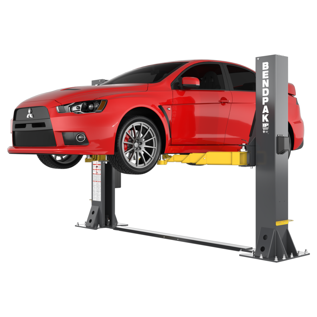 BendPak 10AP-SRT 10,000-lb Short-Rise Two-Post Lift - Floorplate Tire & Detailing Pro
