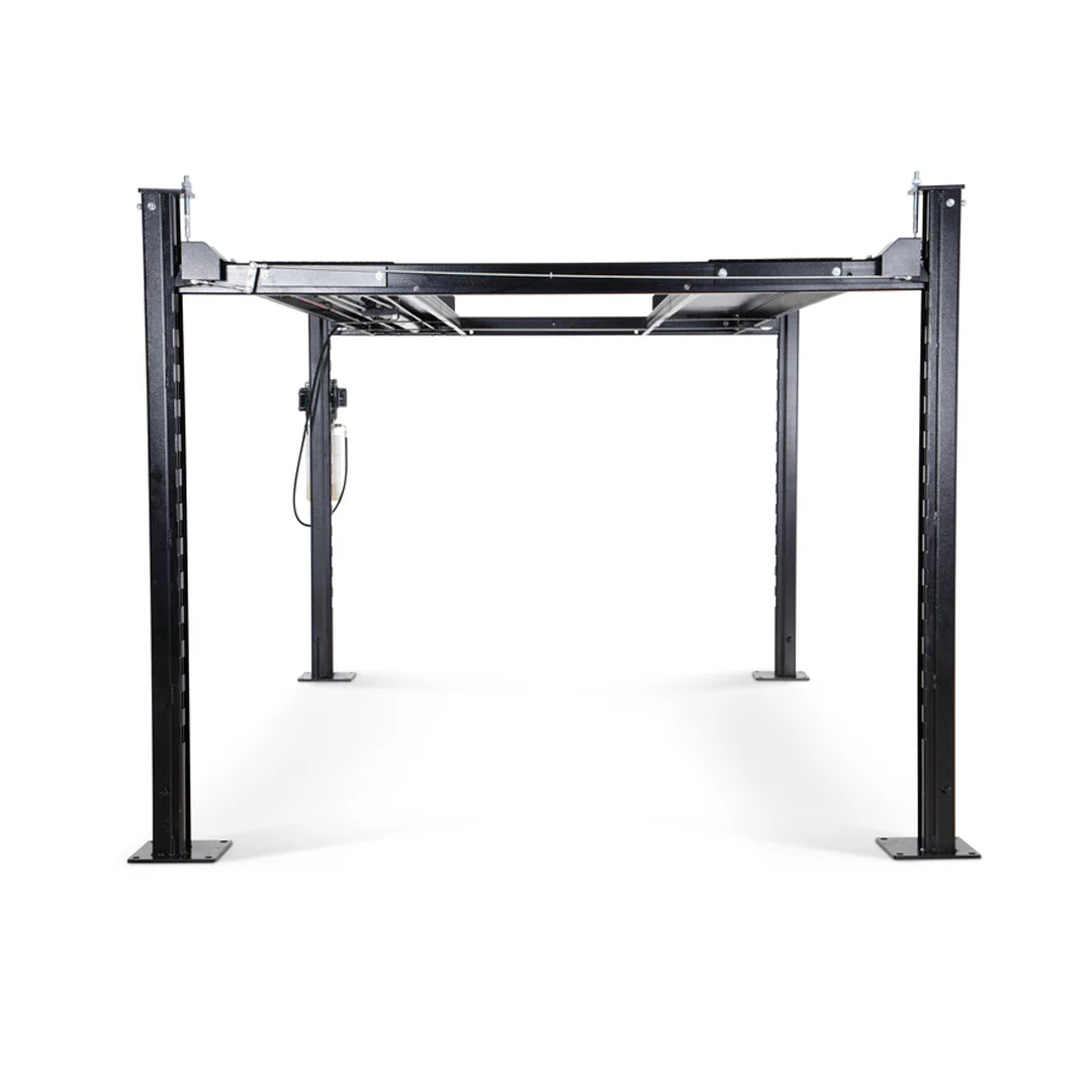Halo HL9K-ST 9,000-lb Four-Post Car Lift - Includes Ramps, Casters, Drip Trays