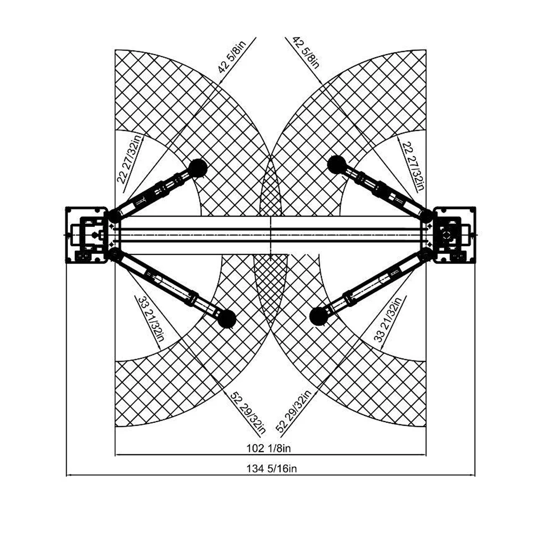 APlusLift HW-10KOH-A 10,000-lb Overhead Two-Post Lift - 3-Year Warranty Heavy Duty