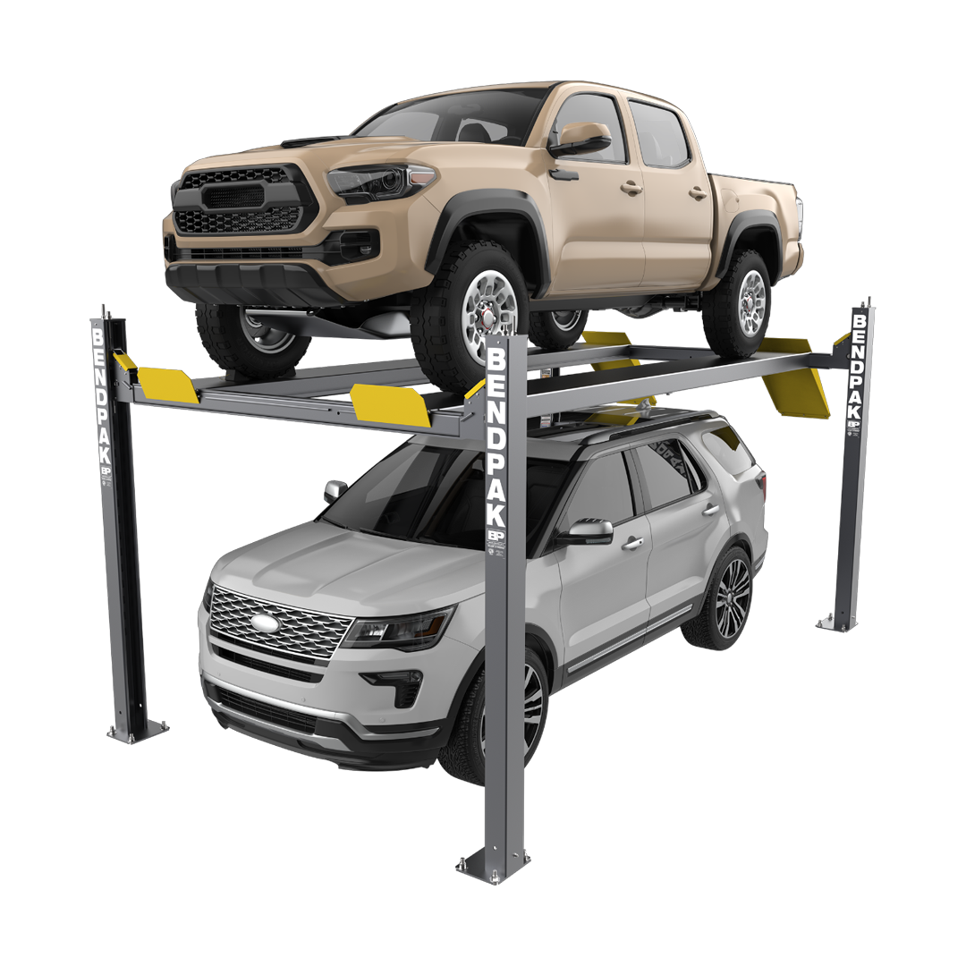BendPak HD-9EWT 9,000-lb Extra-Wide High-Rise Four-Post Lift - 82" Rise Heavy-Duty