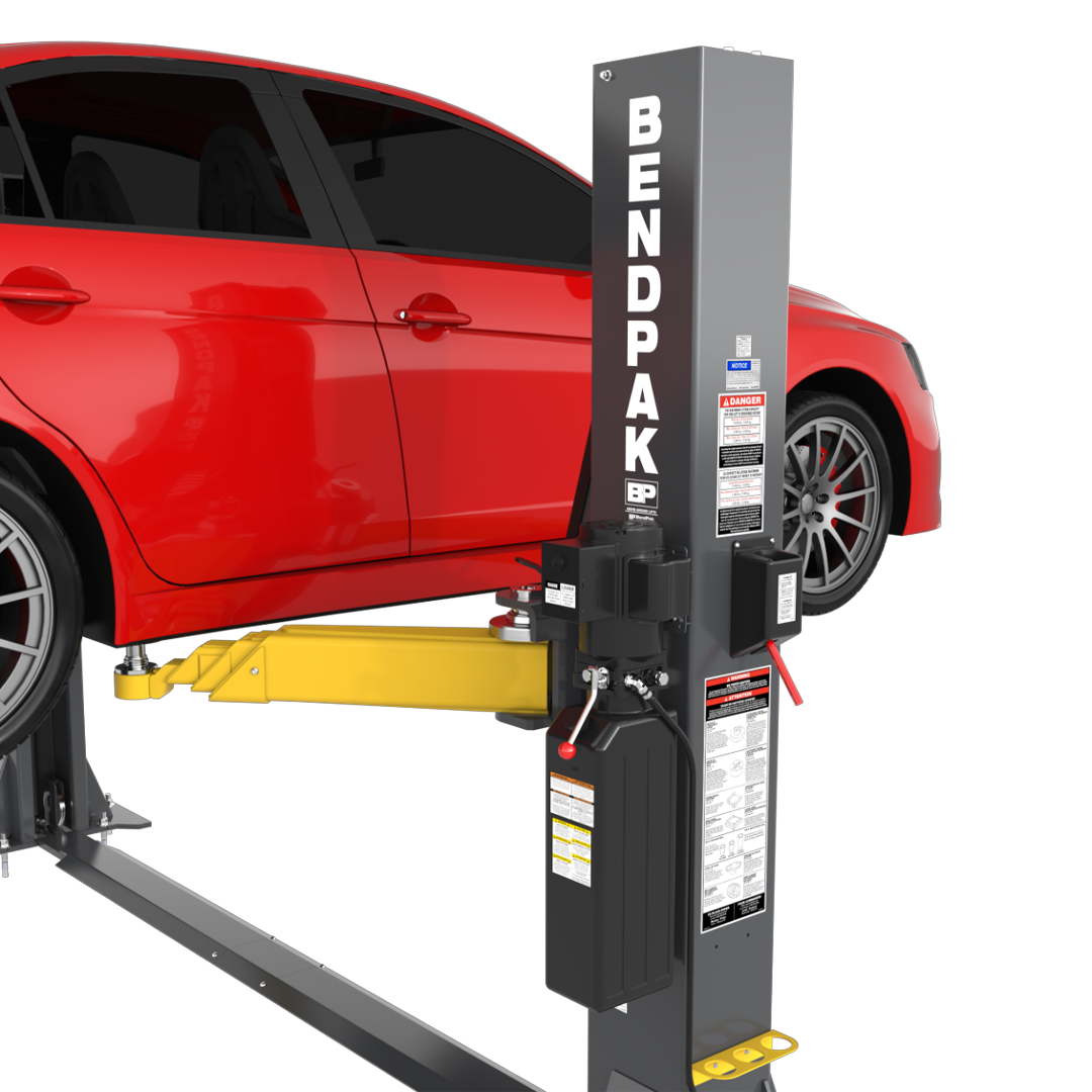 BendPak 10AP-SRT 10,000-lb Short-Rise Two-Post Lift - Floorplate Tire & Detailing Pro