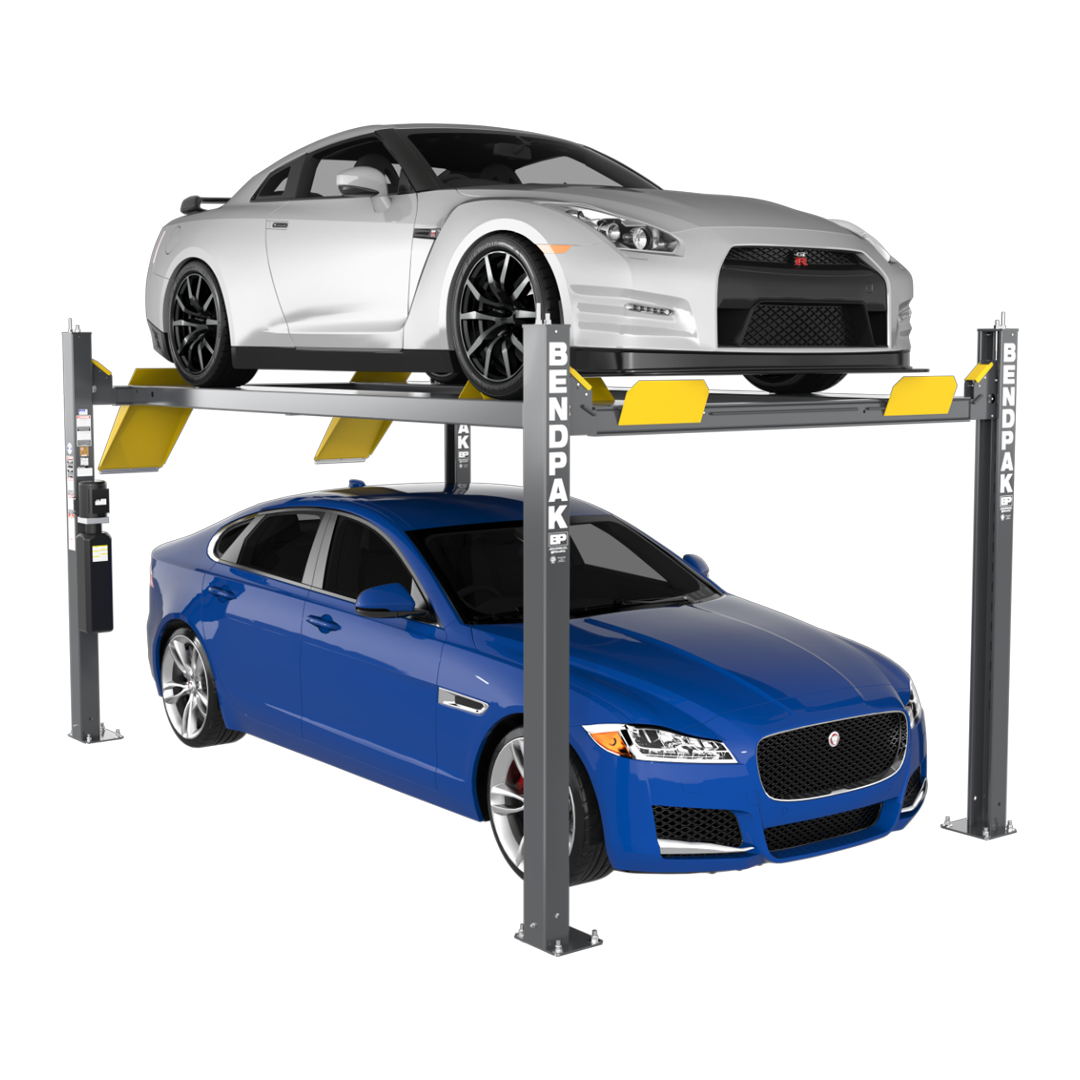 BendPak HD-9EWT 9,000-lb Extra-Wide High-Rise Four-Post Lift - 82" Rise Heavy-Duty