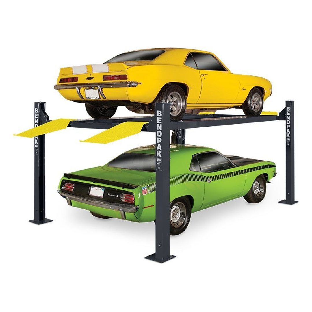 BendPak HD-9XL 9,000-lb Extended Four-Post Lift - Genuine Long Runway for Heavy Vehicles