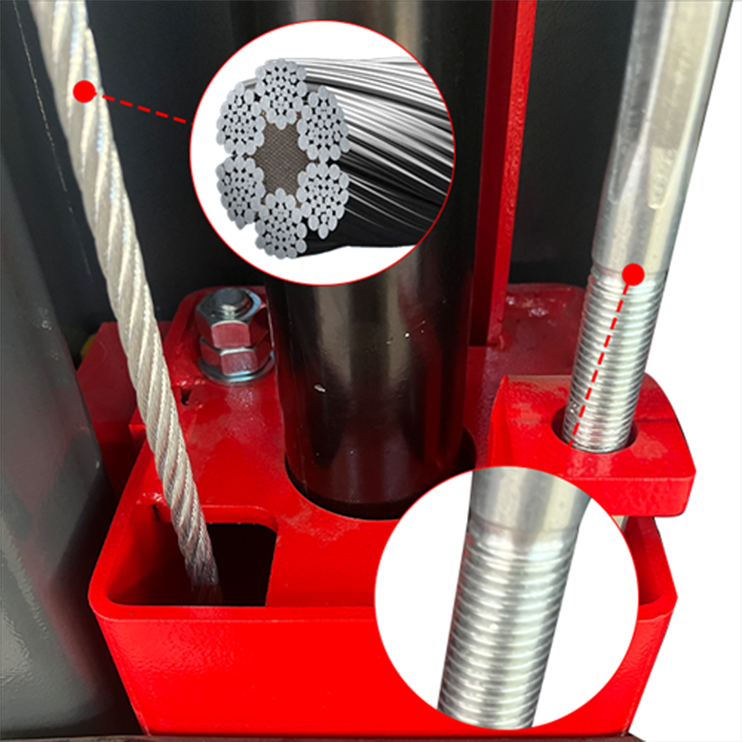 Katool KT-AS110D 11,000-lb Asymmetric Direct-Drive Two-Post Lift - Premium Shop Performance