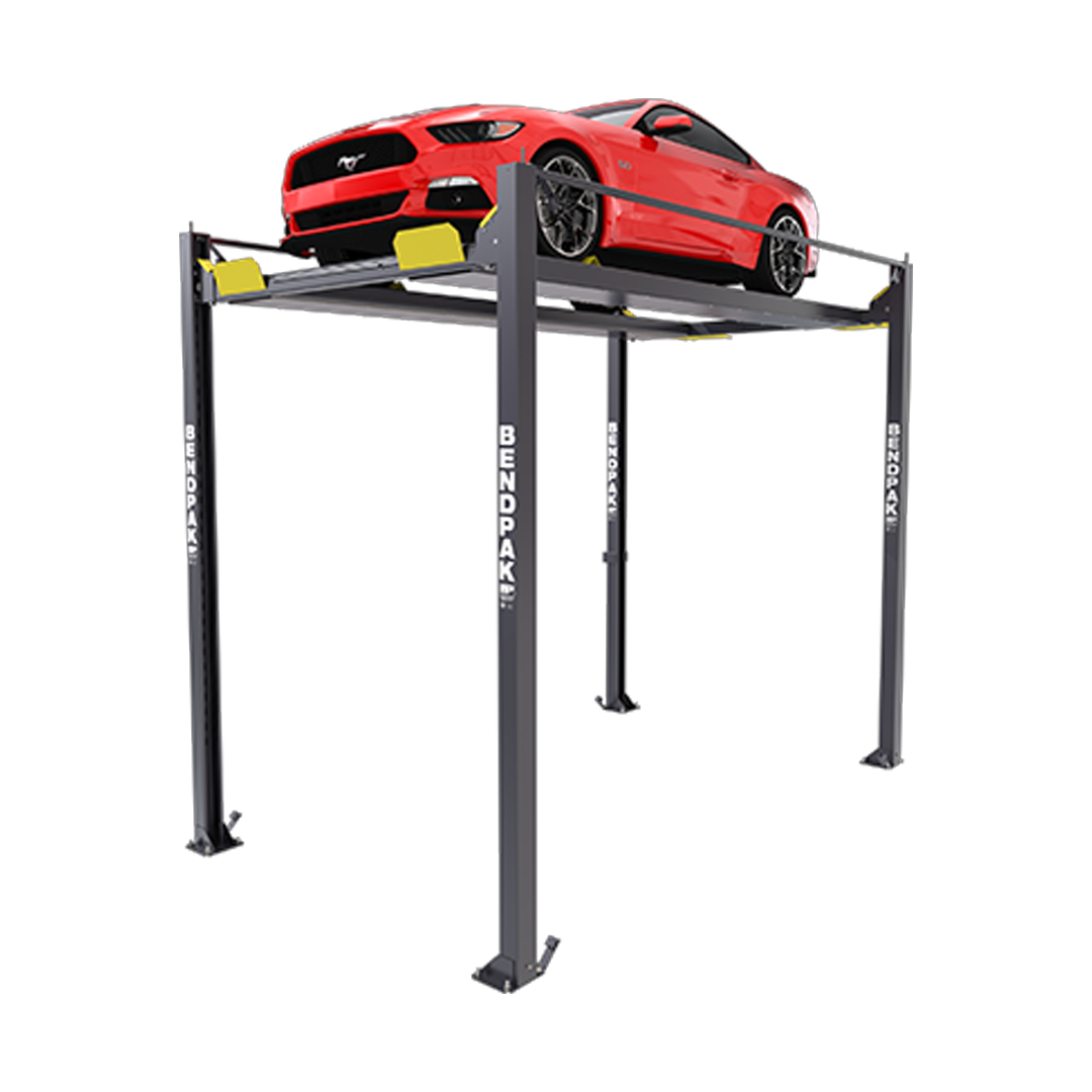 BendPak HD-7PXW 7,000-lb Super-Tall Four-Post Lift - 12-ft Rise Display Vehicle Lift