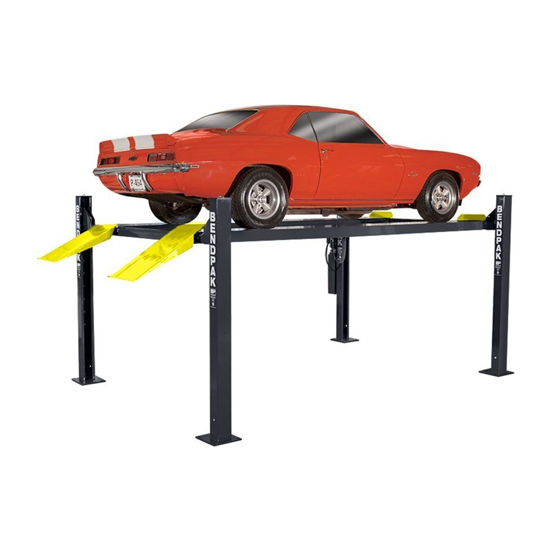 BendPak HD-9ST 9,000-lb Slim Narrow Four-Post Lift - ALI Certified Space-Saving Design