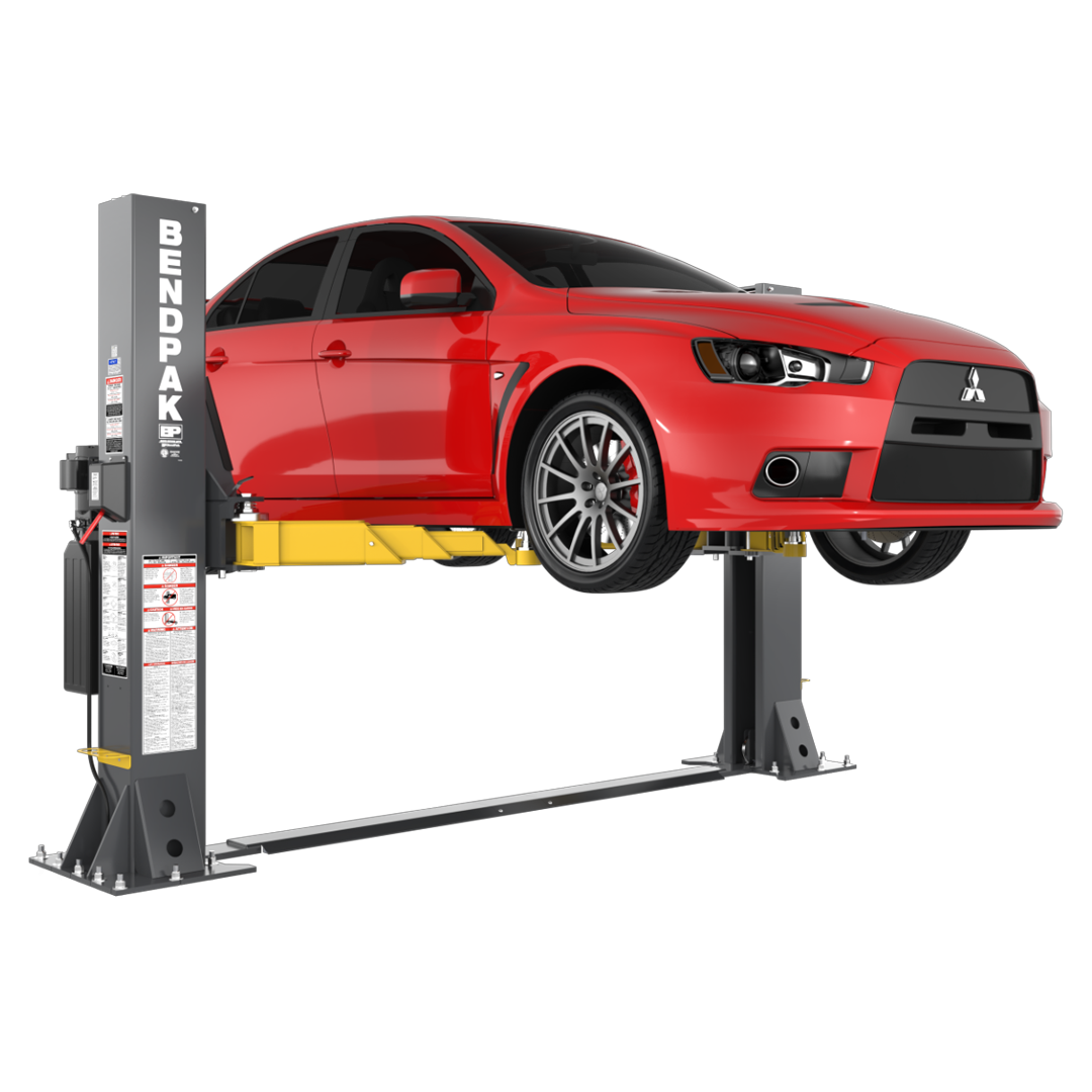 BendPak 10AP-SRT 10,000-lb Short-Rise Two-Post Lift - Floorplate Tire & Detailing Pro