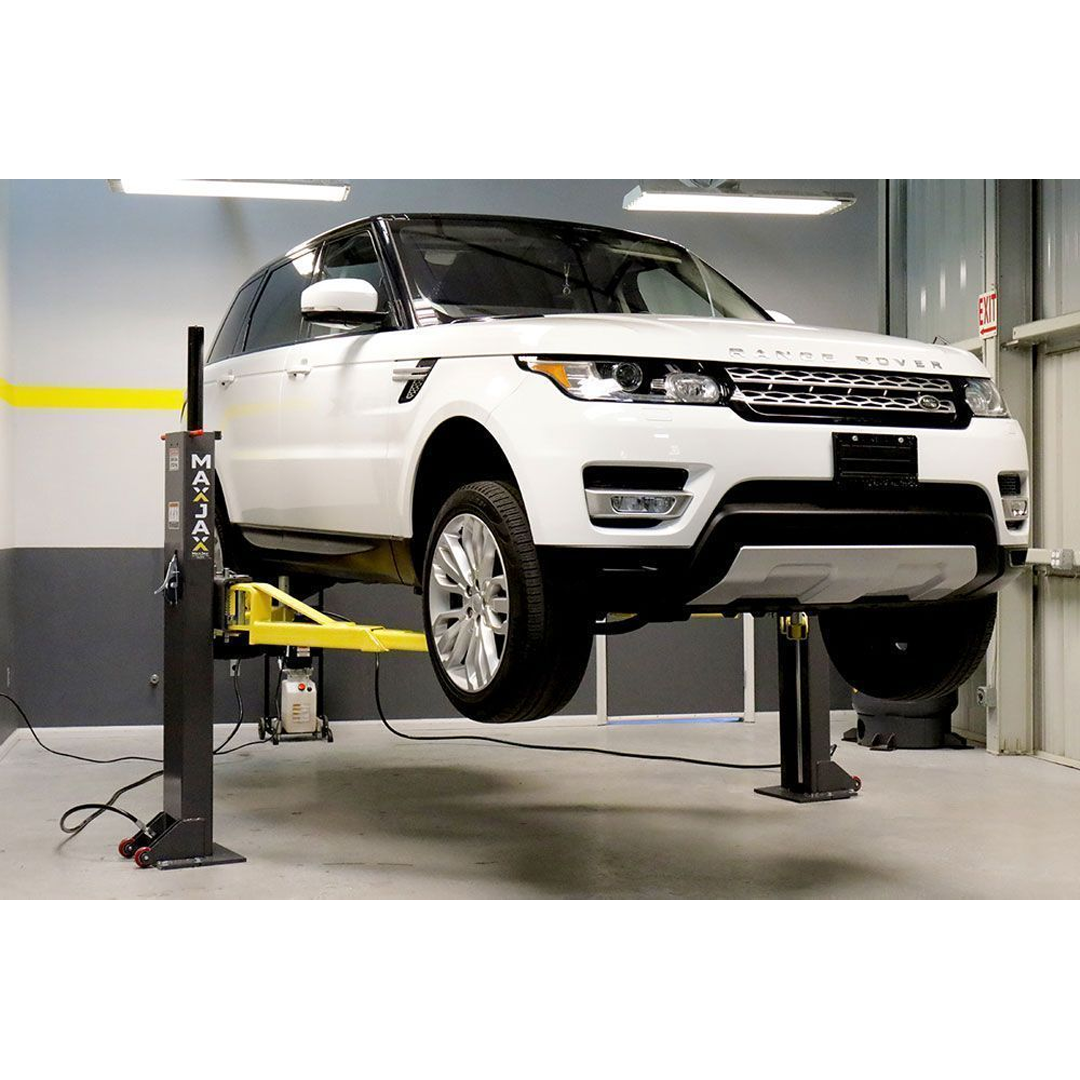 BendPak MaxJax M7K 7,000-lb Portable Two-Post Car Lift - Low-Ceiling Garage Beast