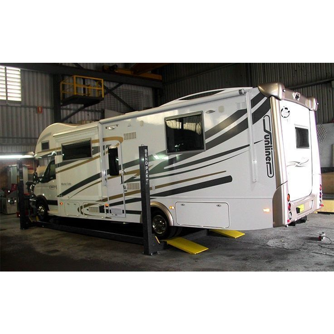 BendPak HDS-14X 14,000-lb Extra-Wide Four-Post Lift - Extended Runways Heavy-Duty