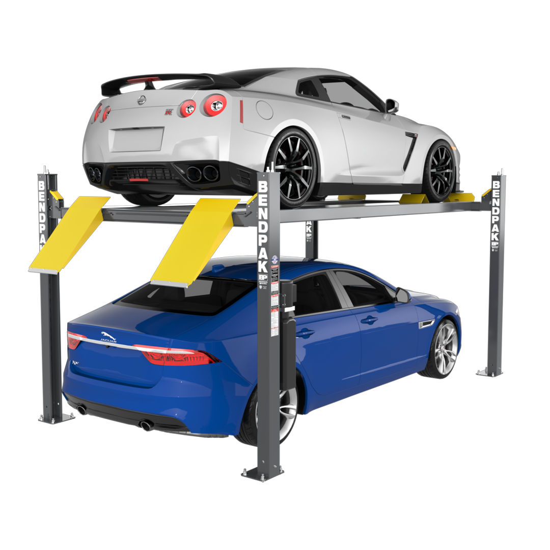 BendPak HD-9EWT 9,000-lb Extra-Wide High-Rise Four-Post Lift - 82" Rise Heavy-Duty
