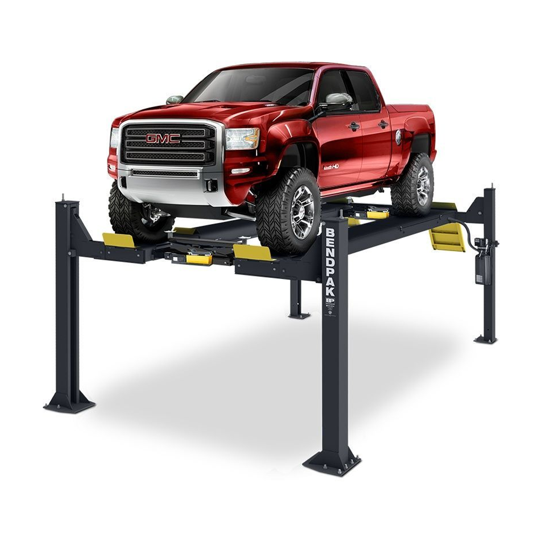 BendPak HDSO14P 14,000-lb Open-Front Four-Post Lift - CE Approved Alignment Bay Essential