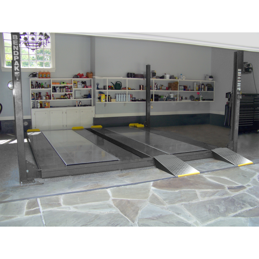 BendPak HD-9SWX 9,000-lb Dual-Wide High-Rise Four-Post Lift - Quad Parking Extended