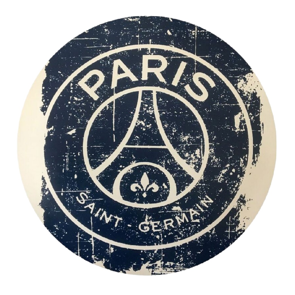 Dessous de verre rond motif Paris Saint-Germain vintage antidérapant-yallasport.xyz