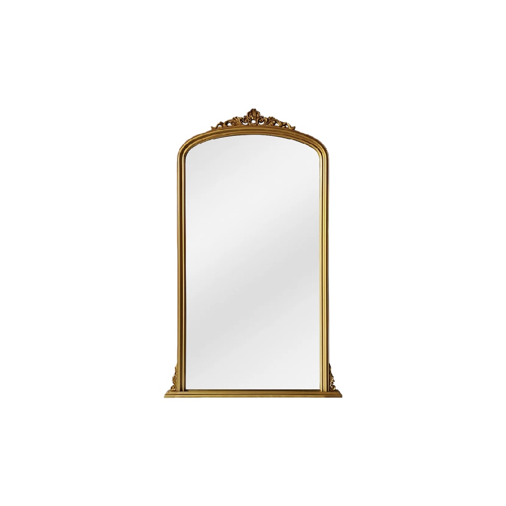 Miroir élégant avec cadre doré et design vintage-joannerock.shop