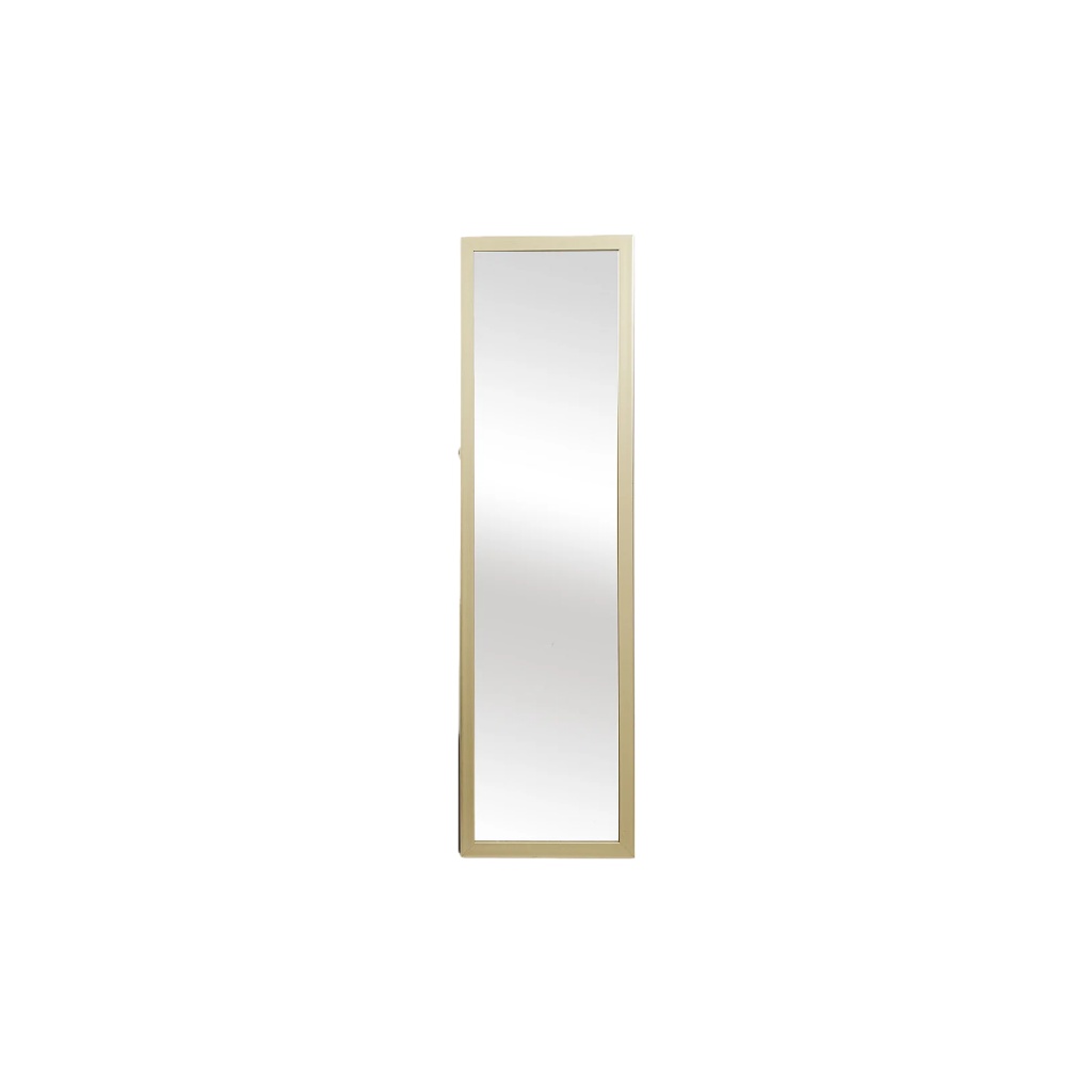 Miroir rectangulaire haut avec cadre doré-joannerock.shop