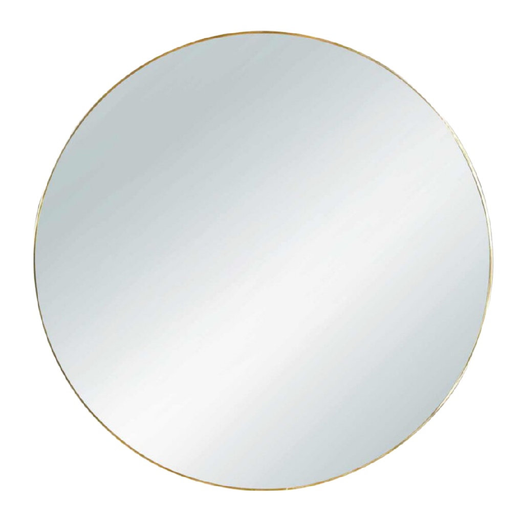 Miroir rond avec cadre doré fin-joannerock.shop