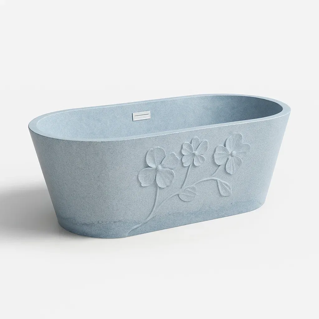 Baignoires en résine composite avec motif floral-COZYNOOKZ