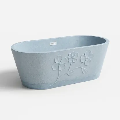 Baignoires en résine composite avec motif floral-COZYNOOKZ