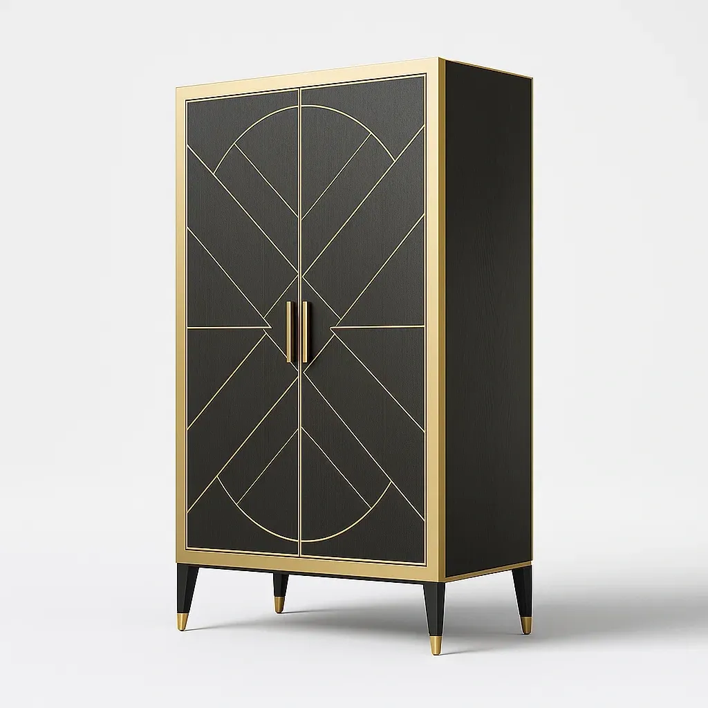 Armoires en bois et métal avec finitions décoratives-COZYNOOKZ