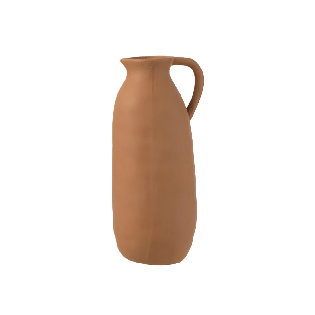 Rustieke Terra Cotta Kruikvaas - Handgemaakte Textuur-nancyamber.shop