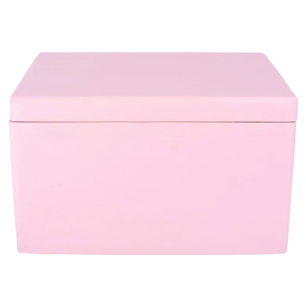 Roze Houten Opbergdoos - Decoratieve Memory Box-nancyamber.shop