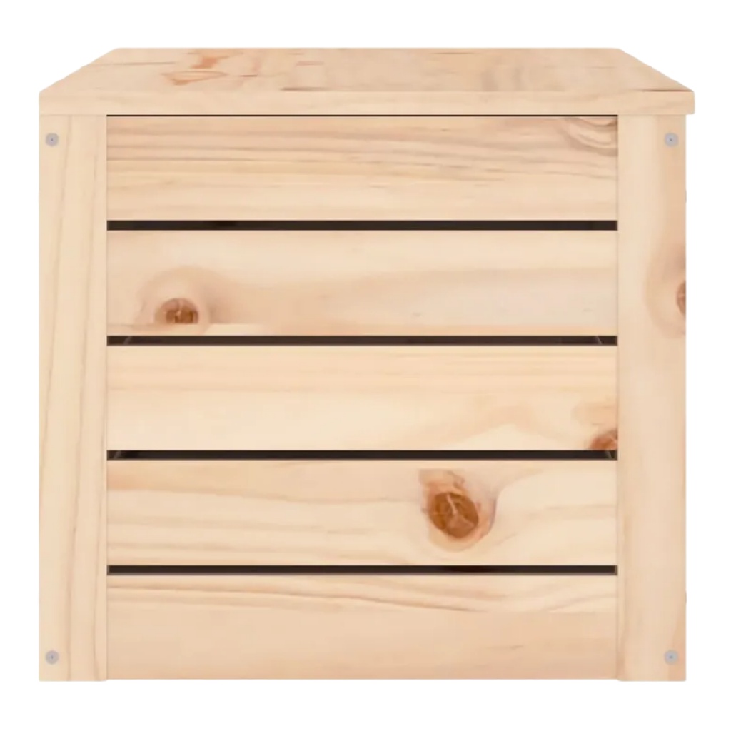 Grenenhouten Opbergkubus met Lattenstructuur-nancyamber.shop