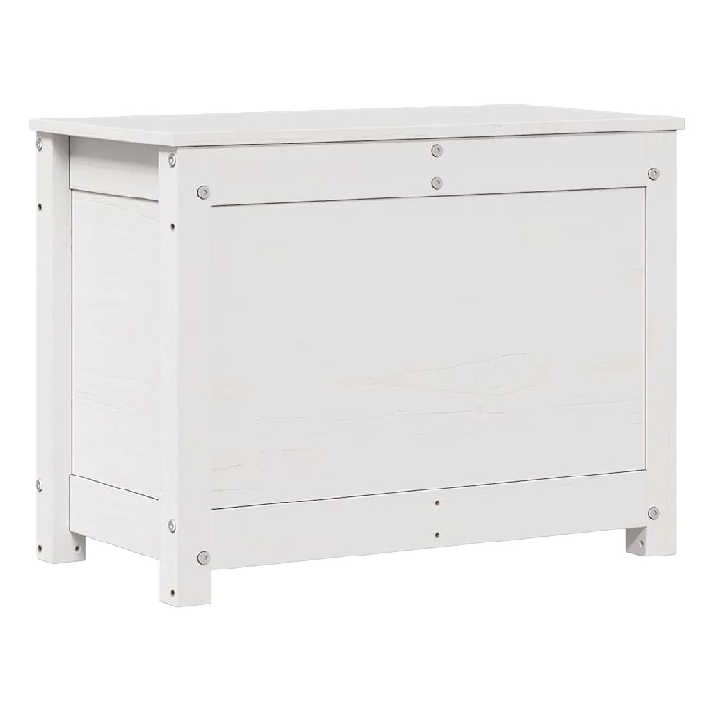 Witte Massief Grenenhouten Opbergkist - Speelgoedkist-nancyamber.shop