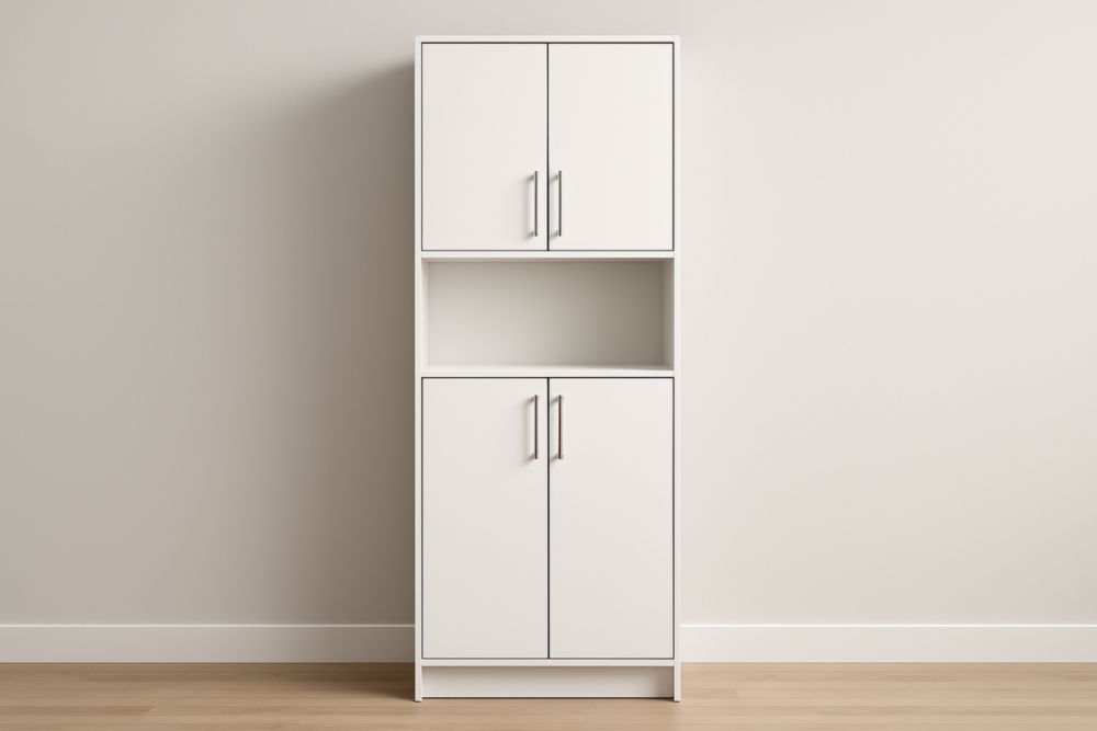 Mobile contenitore in legno ingegnerizzato bianco