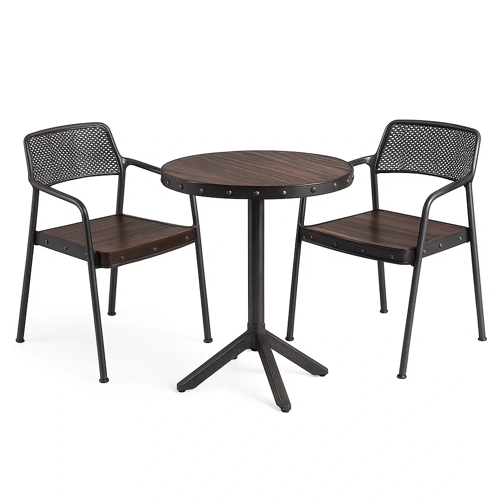 Mobilier de terrasse,Petit ensemble bistrot de terrasse - TREND furnx