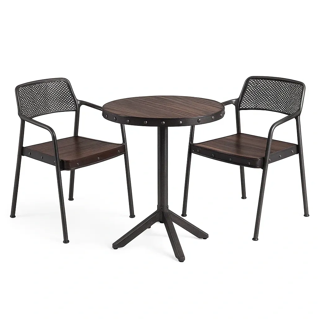 Mobilier de terrasse,Petit ensemble bistrot de terrasse - TREND furnx