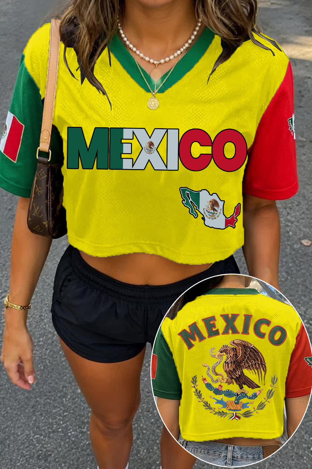 Crop Mesh Mexicana Jersey