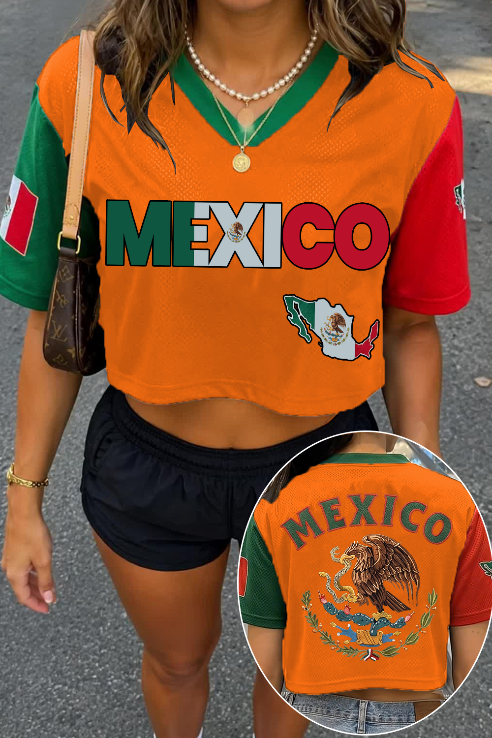 Crop Mesh Mexicana Jersey