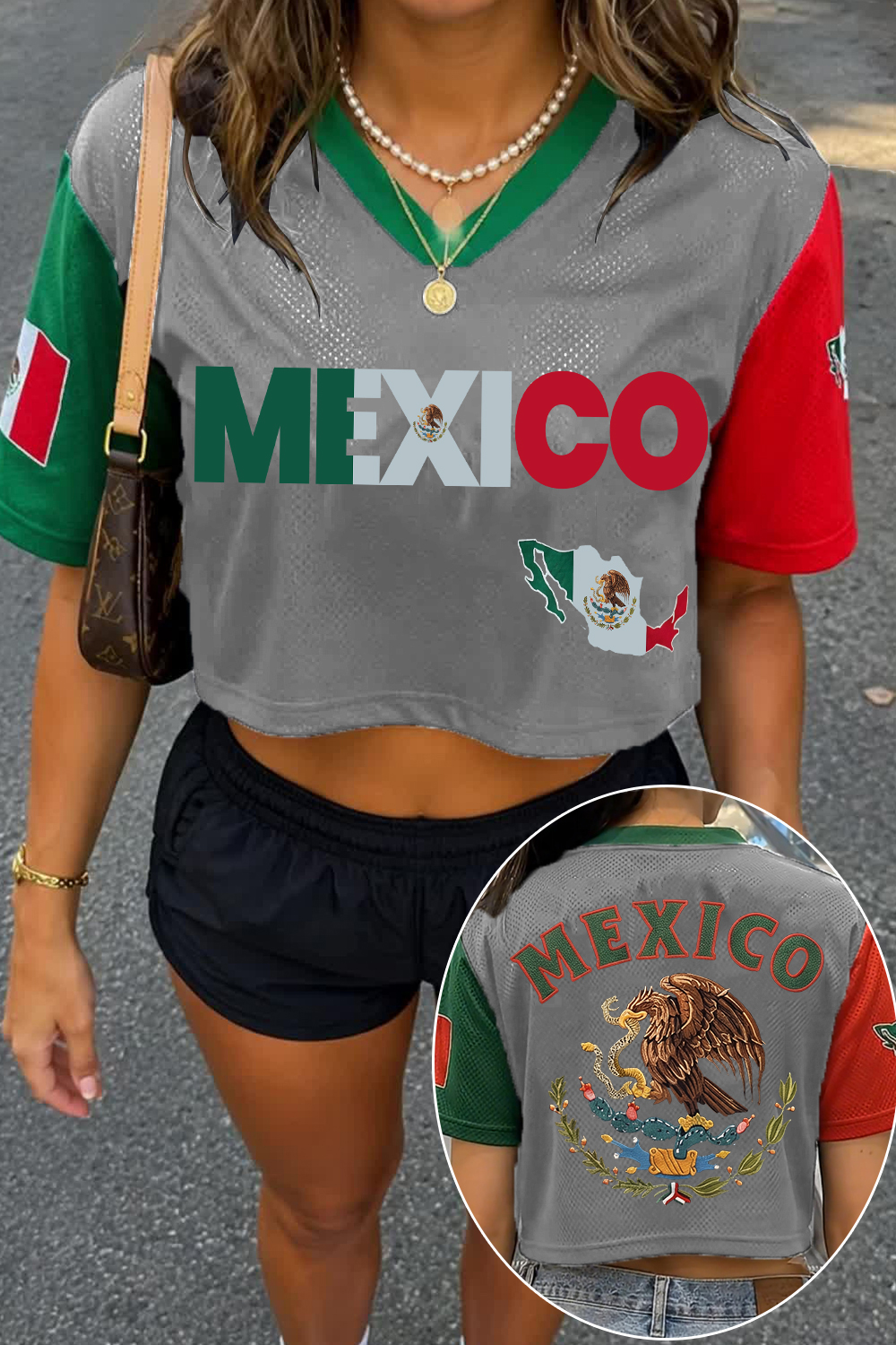 Crop Mesh Mexicana Jersey