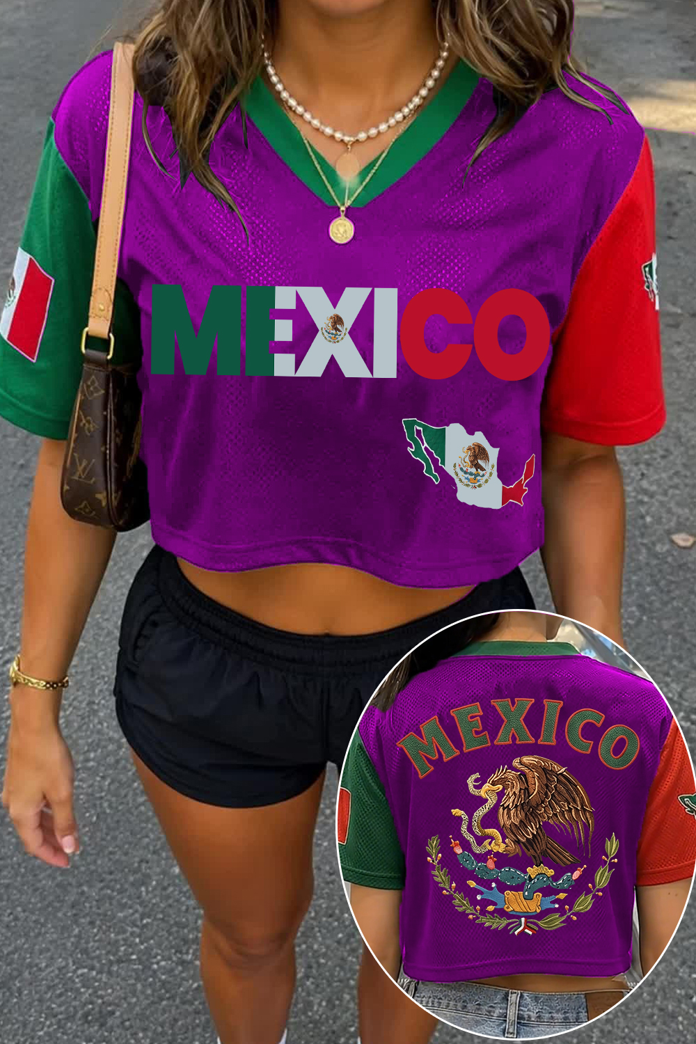 Crop Mesh Mexicana Jersey