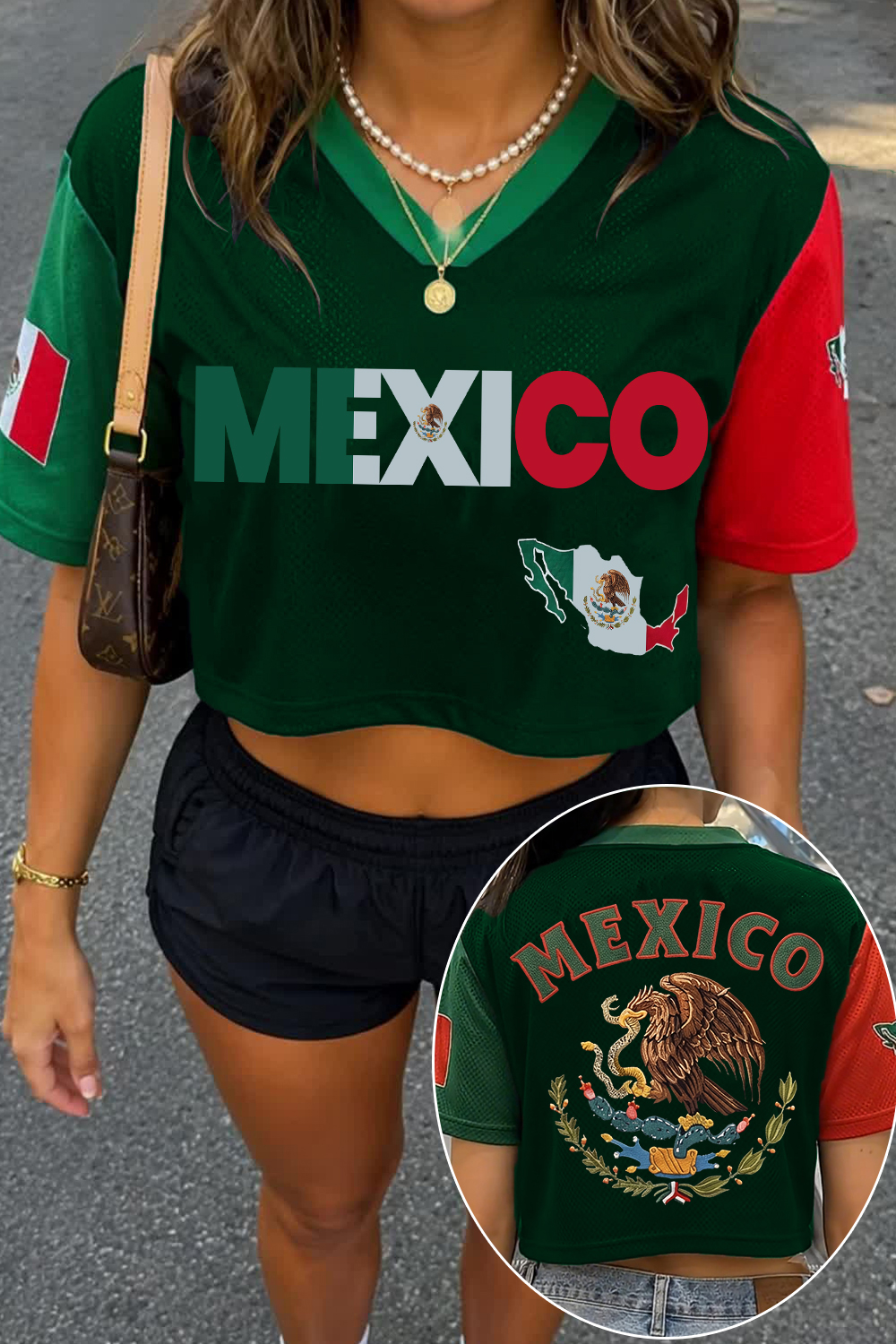 Crop Mesh Mexicana Jersey