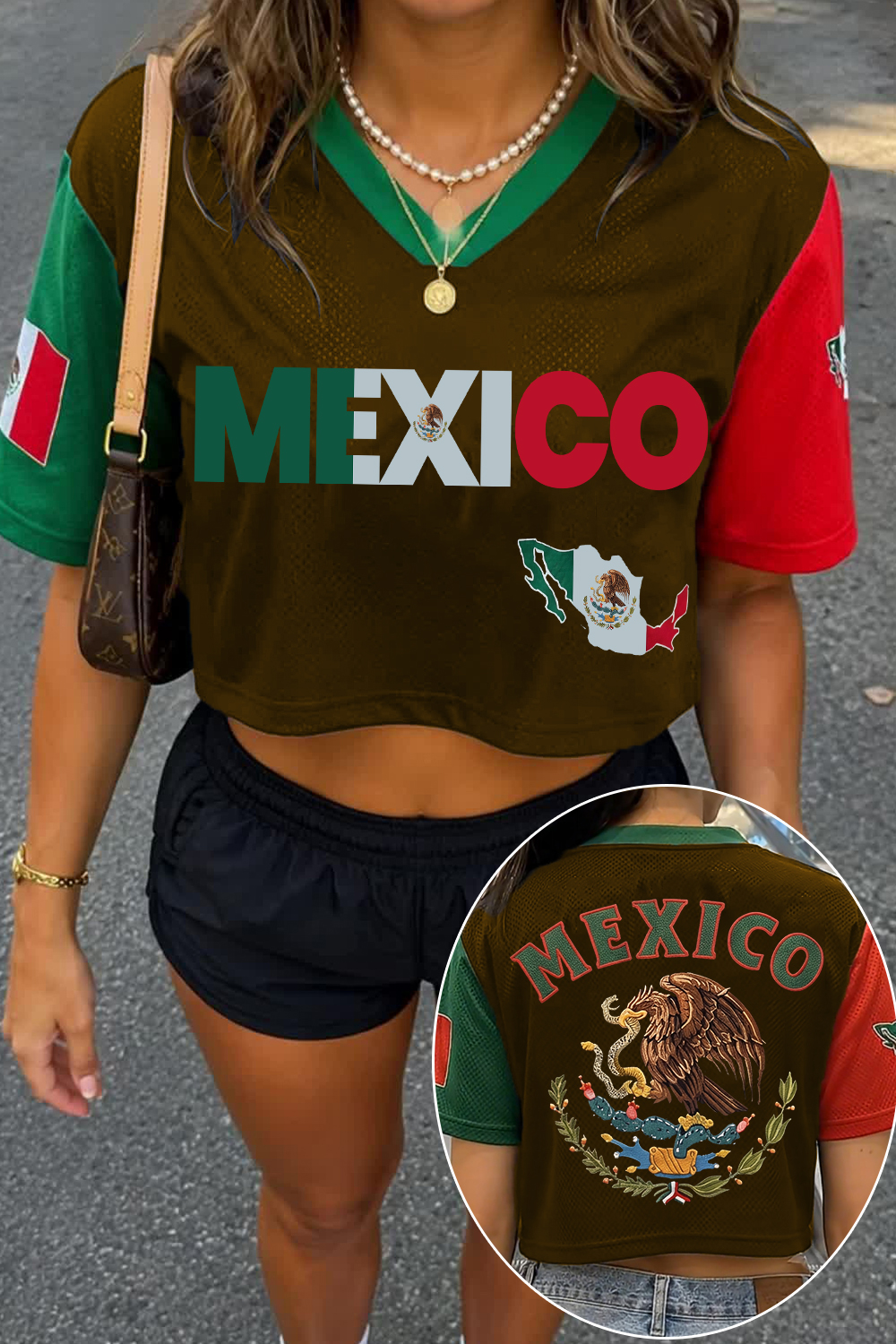 Crop Mesh Mexicana Jersey