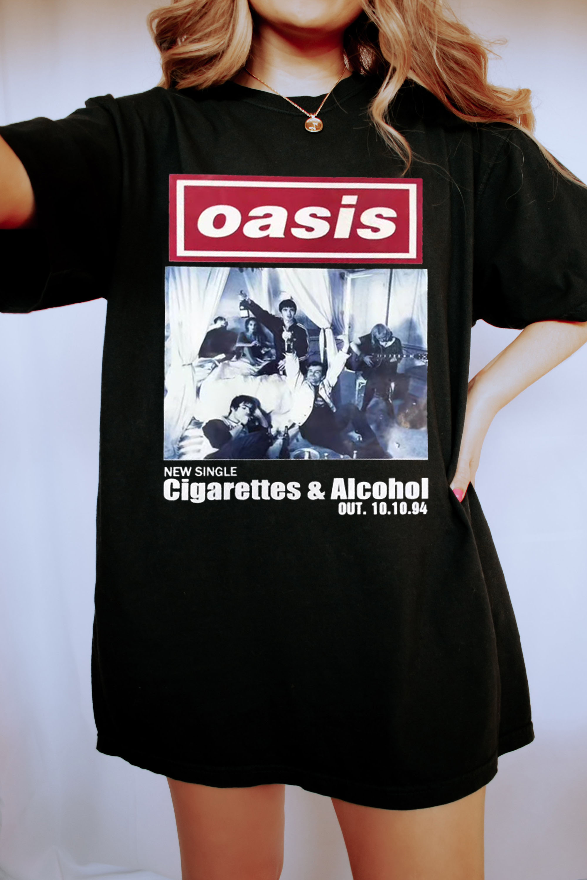 Oasis Unisex T Shirt Definitely Maybe Promo Official Reunion Tour 2025