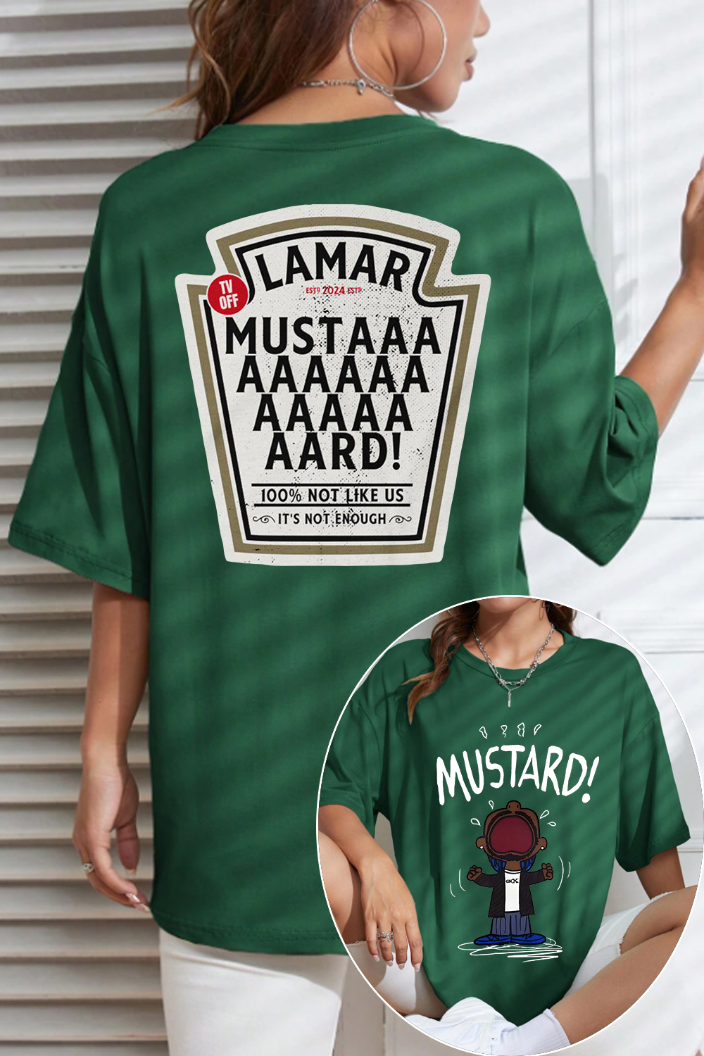 Kendrick Lamar GNX Mustard 2 Sides Tee For Women