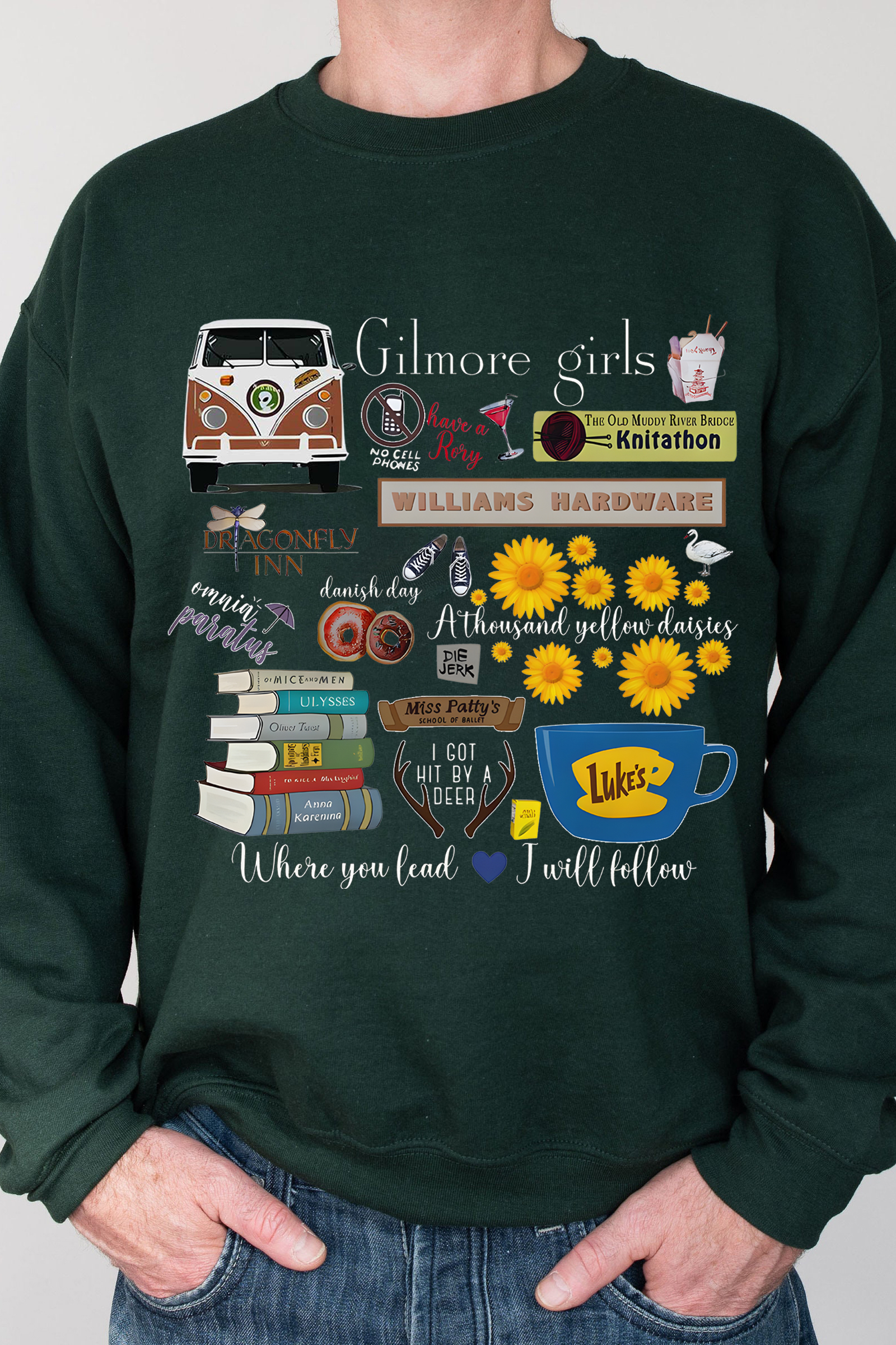 Vintage Stars Hollow Men Sweatshirt, Gilmore Girls