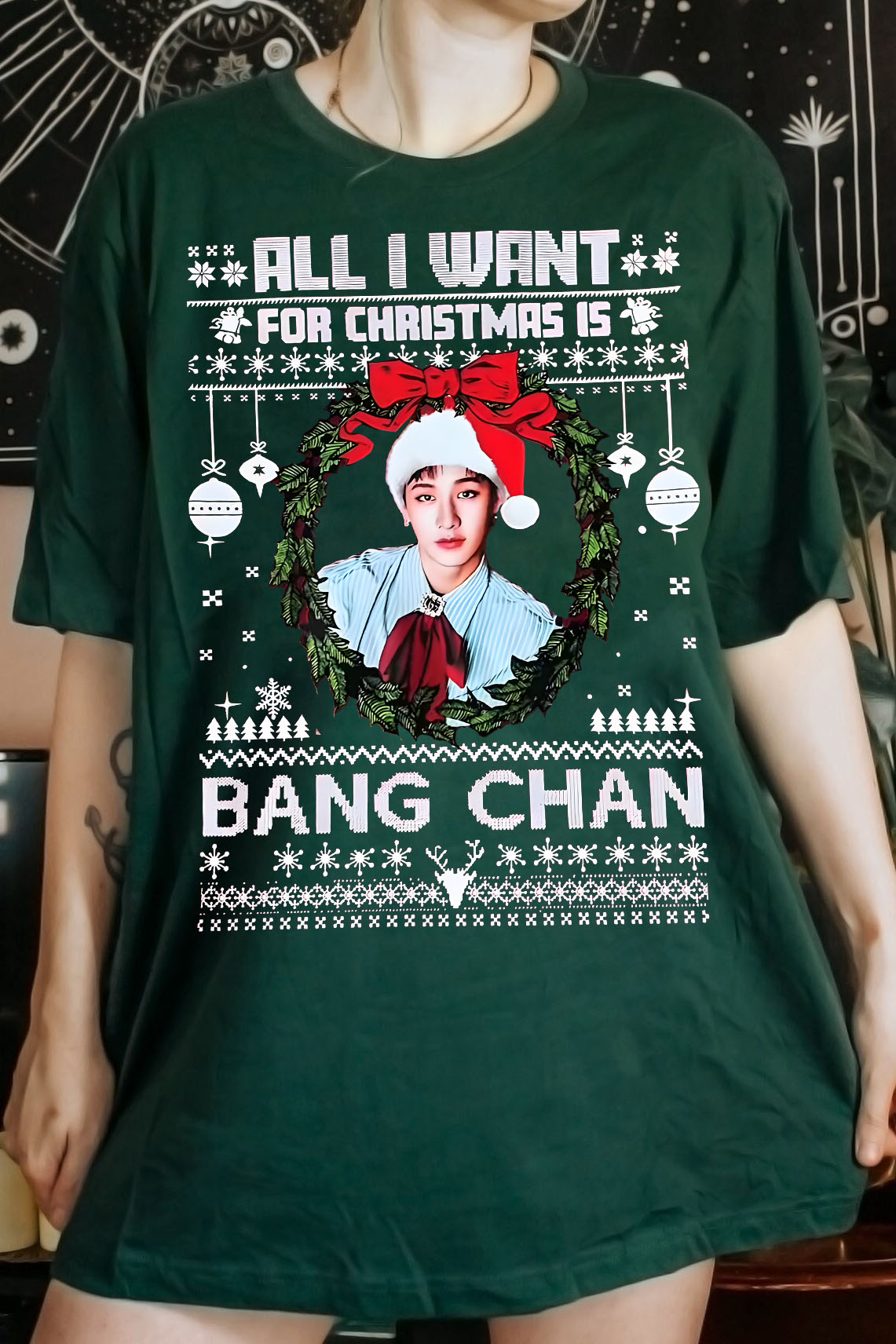 Bang Chan Christmas Women Shirt