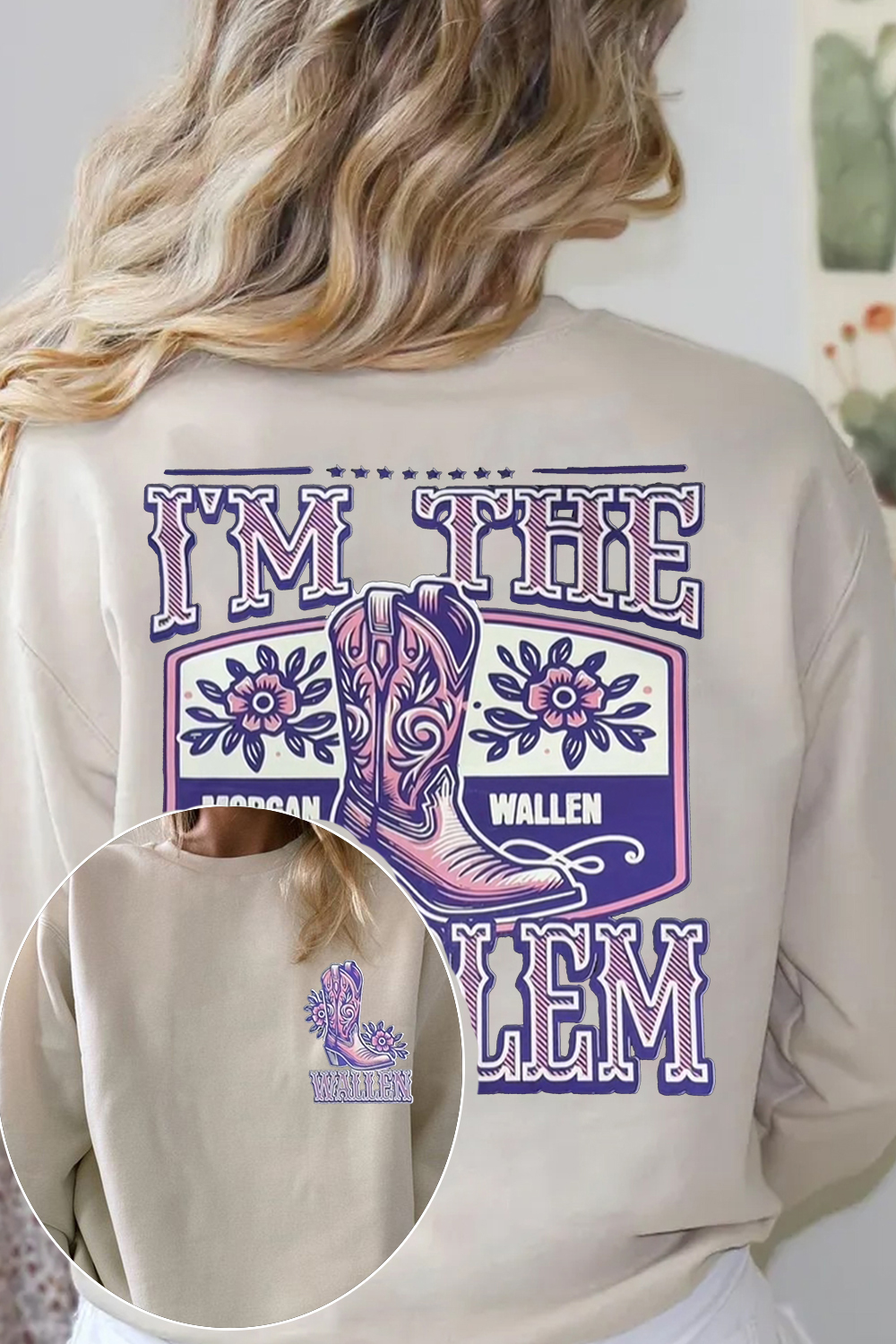 morganwallen music fans women's sweatshirt